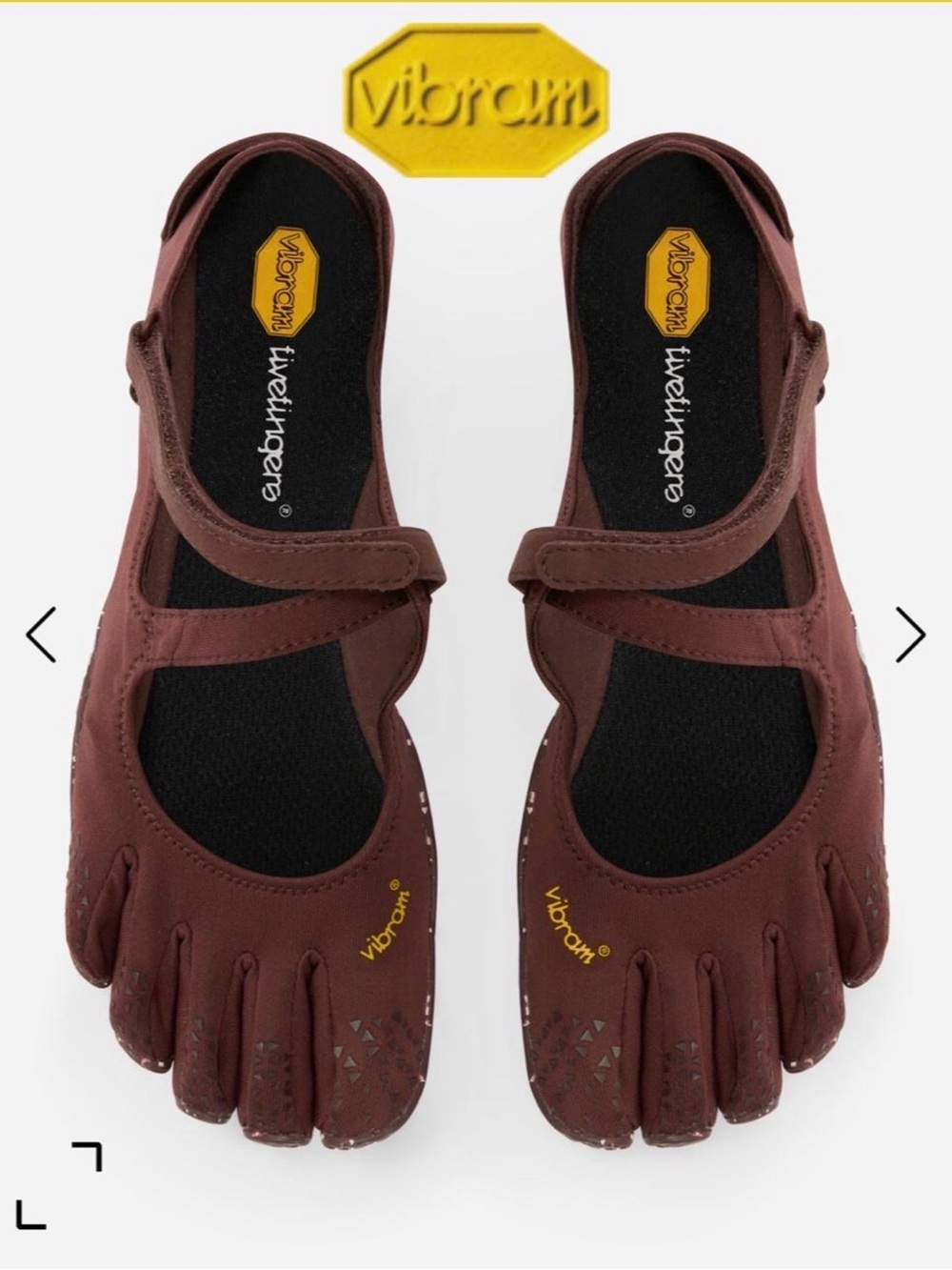 Vibram Brown Five-Finger Shoes v soul Vibram ballerina flats